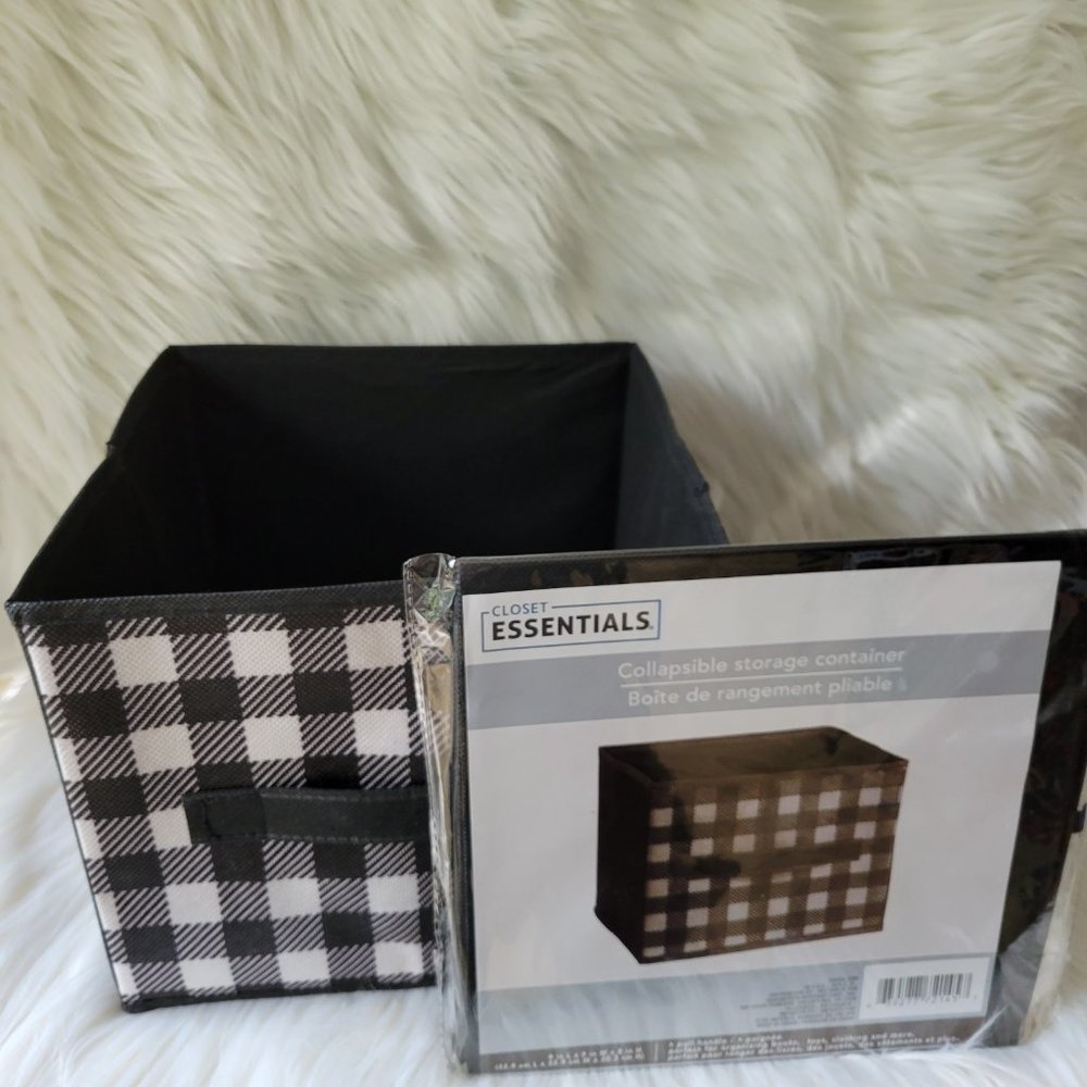 Closet Essentials Set of 2 Collapsible Storage Bins